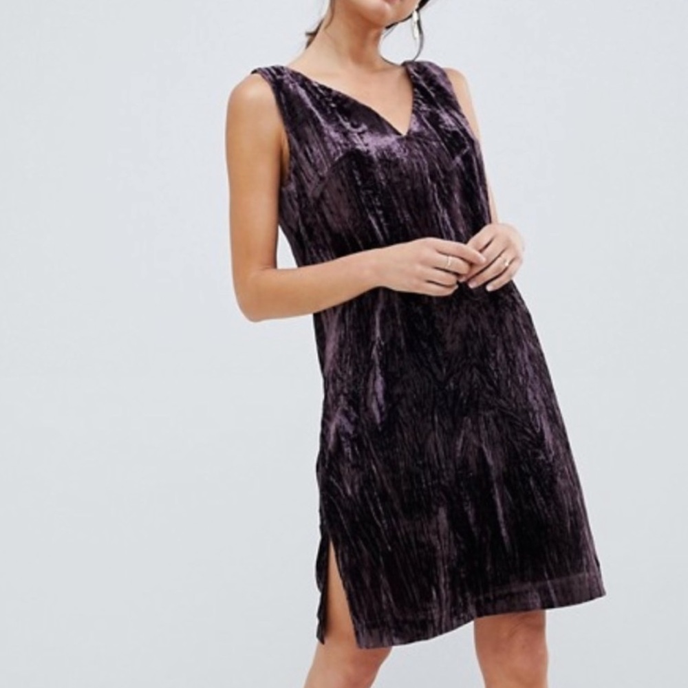 French Connection velvet mini dress